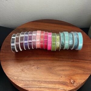 NWOT American Crafts Glittered Tazzle Tape and Glitter Ribbon Bundle